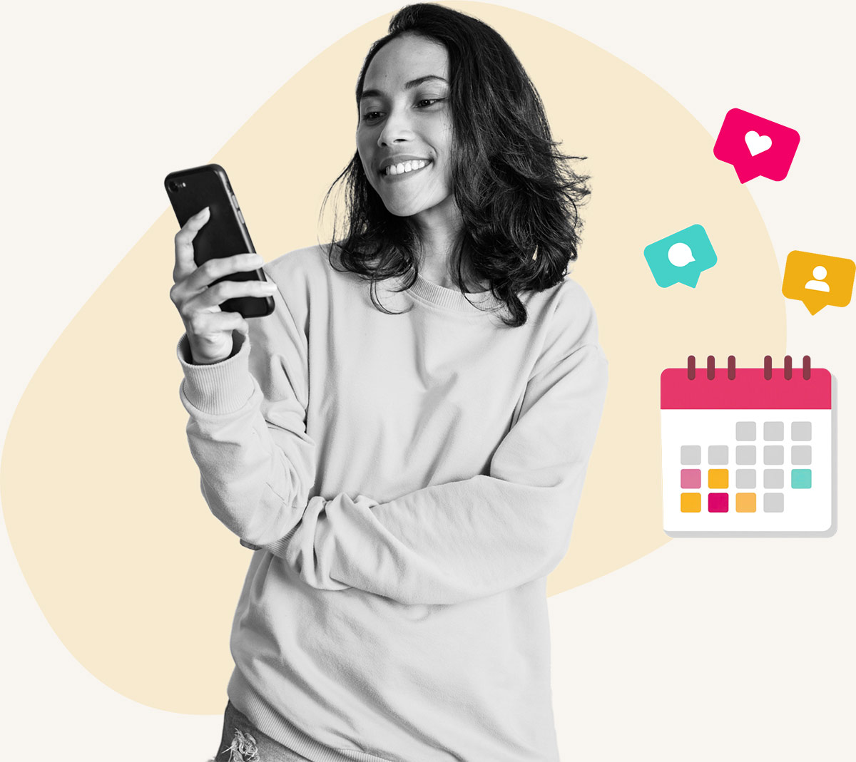Social media content calendar